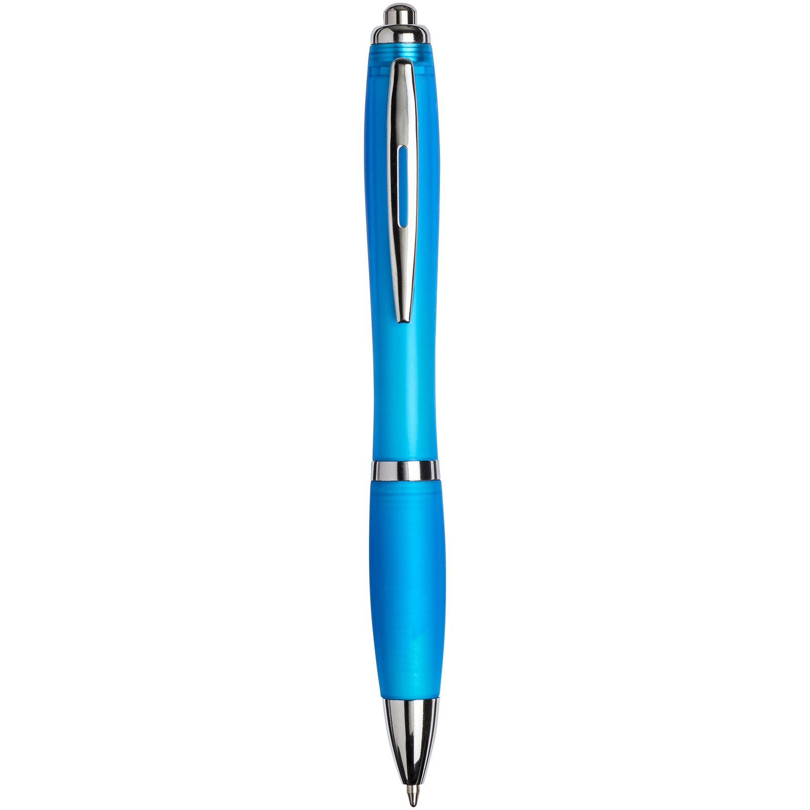 Curvy ballpoint pen with frosted barrel and grip Ellingtoni epood